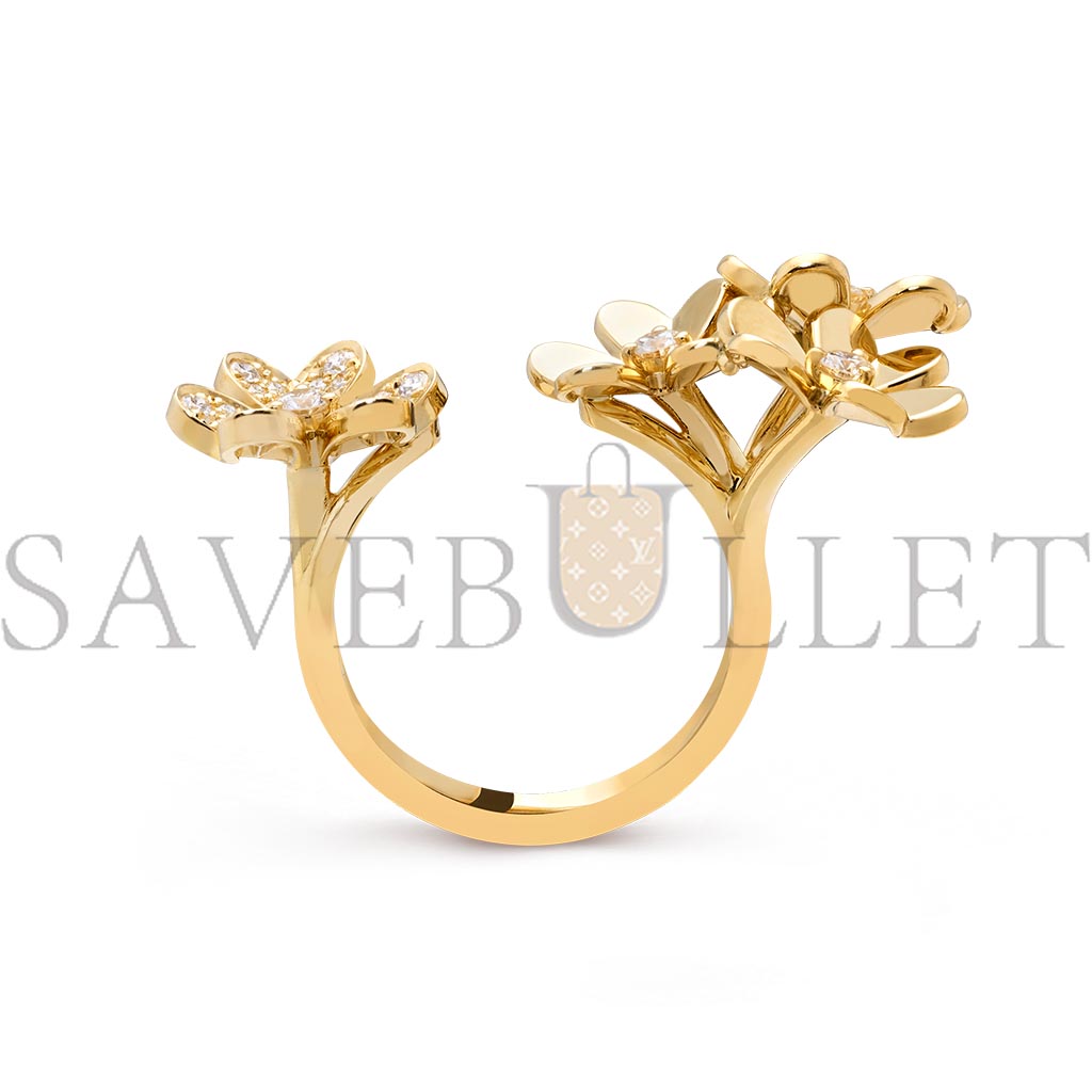 VAN CLEEF ARPELS FRIVOLE BETWEEN THE FINGER RING - YELLOW GOLD, DIAMOND  VCARP3W500